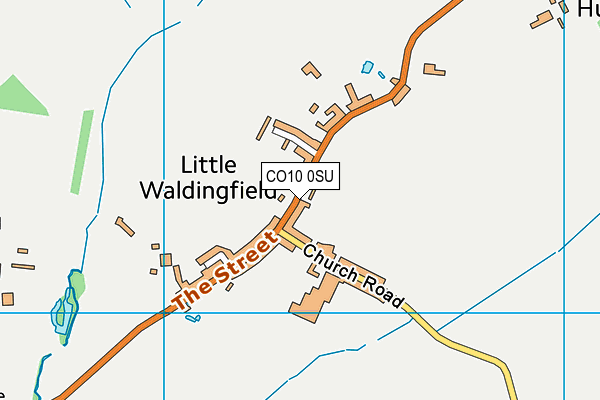 CO10 0SU map - OS VectorMap District (Ordnance Survey)