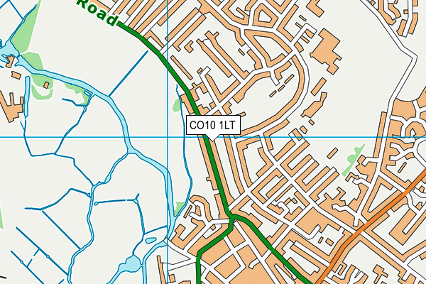CO10 1LT map - OS VectorMap District (Ordnance Survey)