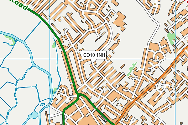 CO10 1NH map - OS VectorMap District (Ordnance Survey)