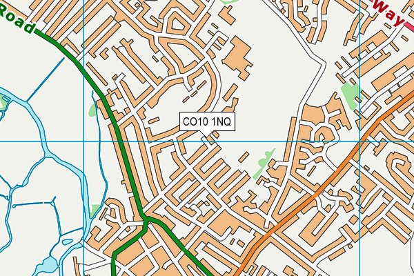 CO10 1NQ map - OS VectorMap District (Ordnance Survey)