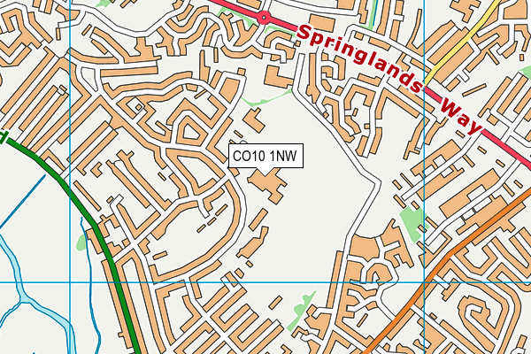 Ormiston Sudbury Academy map (CO10 1NW) - OS VectorMap District (Ordnance Survey)
