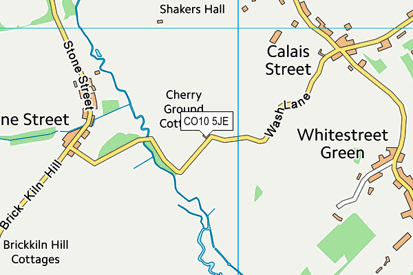 CO10 5JE map - OS VectorMap District (Ordnance Survey)