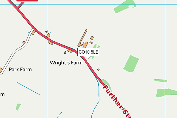 CO10 5LE map - OS VectorMap District (Ordnance Survey)