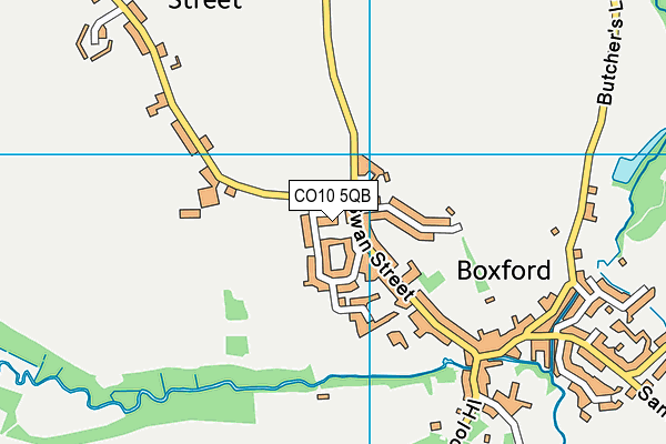 CO10 5QB map - OS VectorMap District (Ordnance Survey)