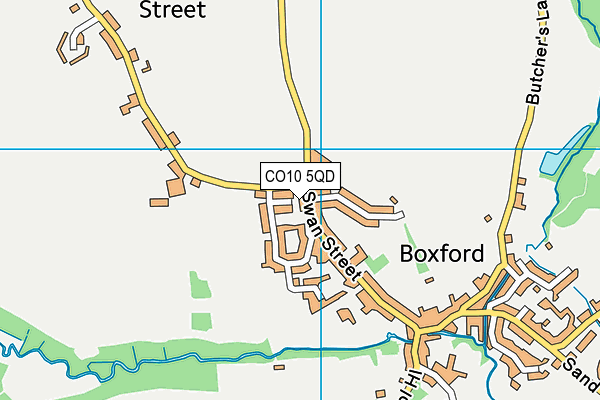 CO10 5QD map - OS VectorMap District (Ordnance Survey)