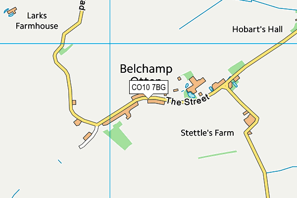 CO10 7BG map - OS VectorMap District (Ordnance Survey)