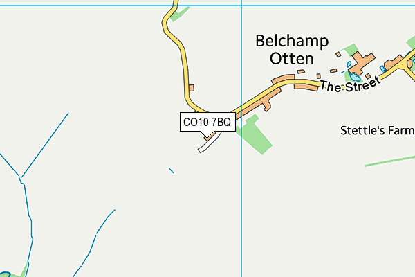 CO10 7BQ map - OS VectorMap District (Ordnance Survey)