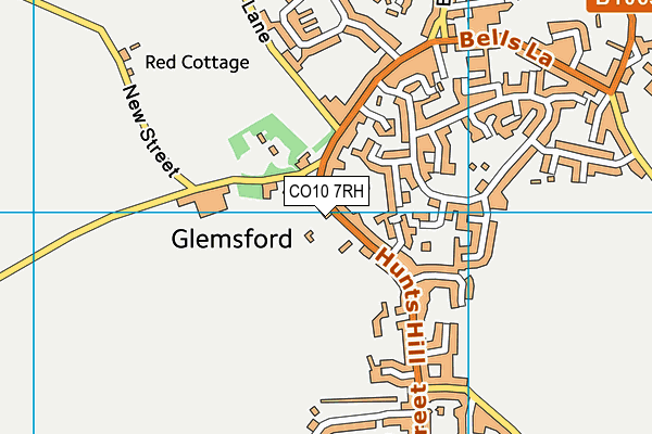 Map of GLEMSFORD GRILL LTD at district scale