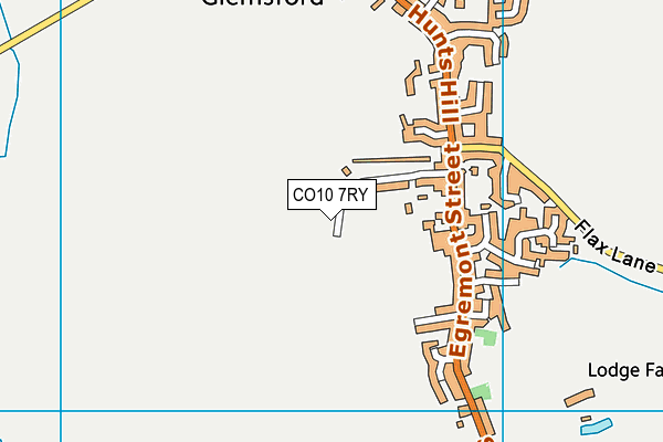 CO10 7RY map - OS VectorMap District (Ordnance Survey)