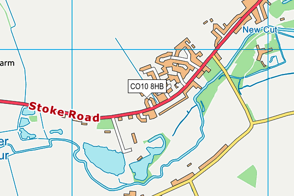 CO10 8HB map - OS VectorMap District (Ordnance Survey)