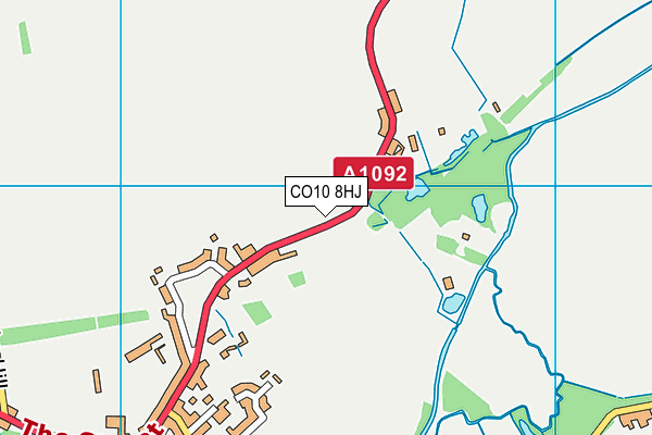 CO10 8HJ map - OS VectorMap District (Ordnance Survey)