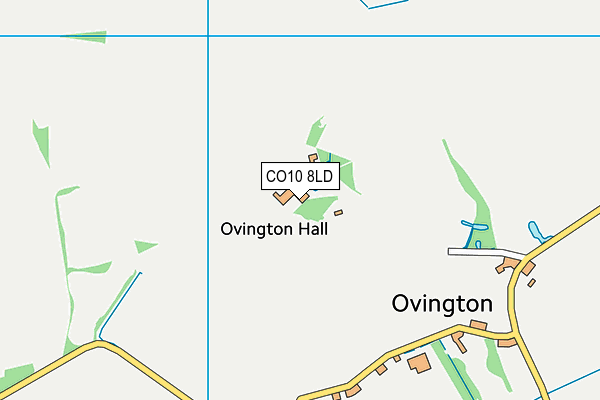 CO10 8LD map - OS VectorMap District (Ordnance Survey)