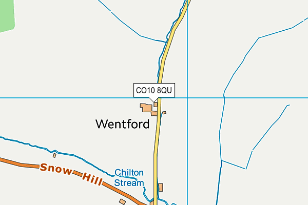 CO10 8QU map - OS VectorMap District (Ordnance Survey)