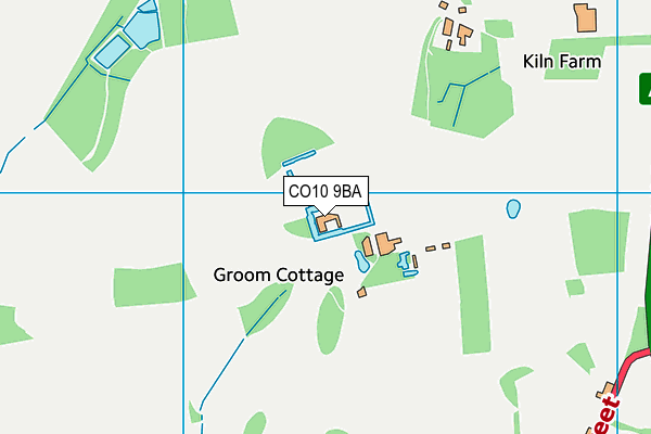 CO10 9BA map - OS VectorMap District (Ordnance Survey)