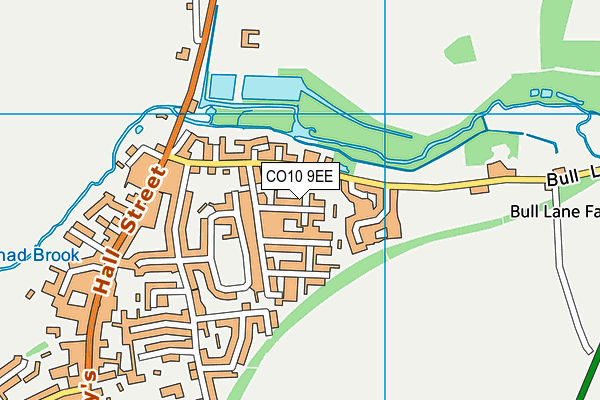 CO10 9EE map - OS VectorMap District (Ordnance Survey)