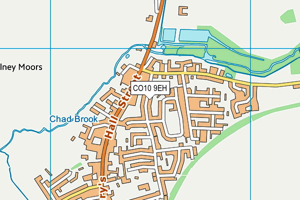 CO10 9EH map - OS VectorMap District (Ordnance Survey)