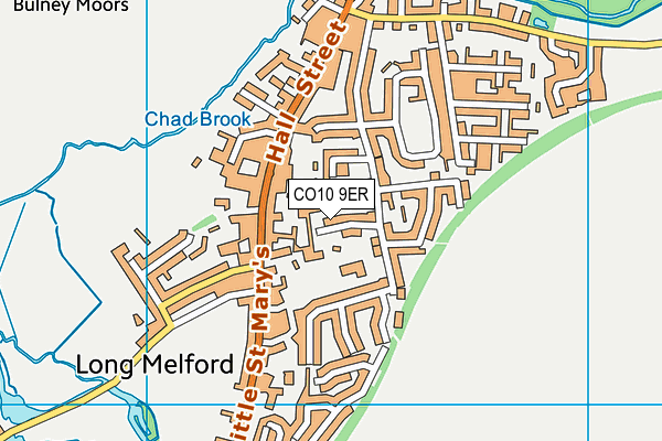 CO10 9ER map - OS VectorMap District (Ordnance Survey)