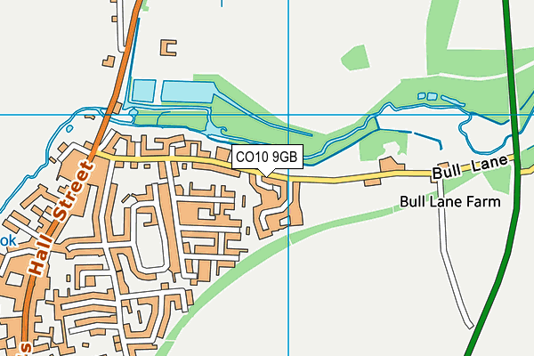CO10 9GB map - OS VectorMap District (Ordnance Survey)