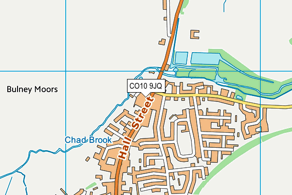 CO10 9JQ map - OS VectorMap District (Ordnance Survey)