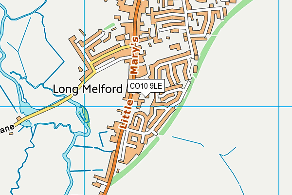 CO10 9LE map - OS VectorMap District (Ordnance Survey)