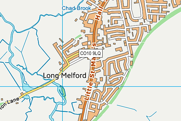 CO10 9LQ map - OS VectorMap District (Ordnance Survey)