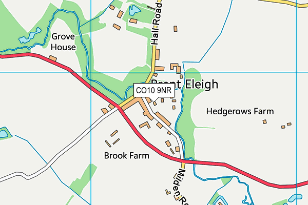 CO10 9NR map - OS VectorMap District (Ordnance Survey)