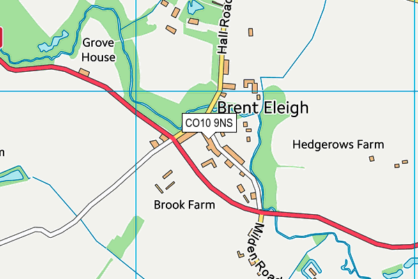 CO10 9NS map - OS VectorMap District (Ordnance Survey)