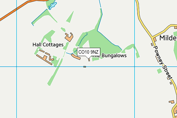 CO10 9NZ map - OS VectorMap District (Ordnance Survey)