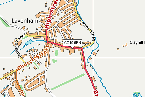 CO10 9RN map - OS VectorMap District (Ordnance Survey)