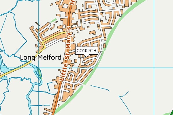 CO10 9TH map - OS VectorMap District (Ordnance Survey)