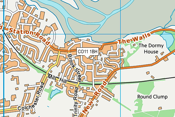 CO11 1BH map - OS VectorMap District (Ordnance Survey)