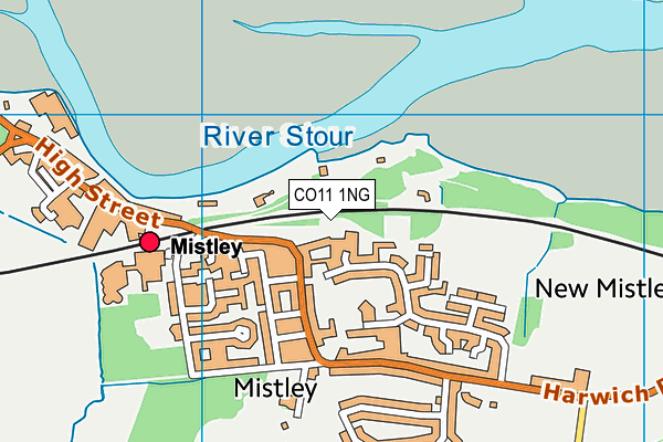 Map of MISTLEY MARINE & LEISURE LTD. at district scale