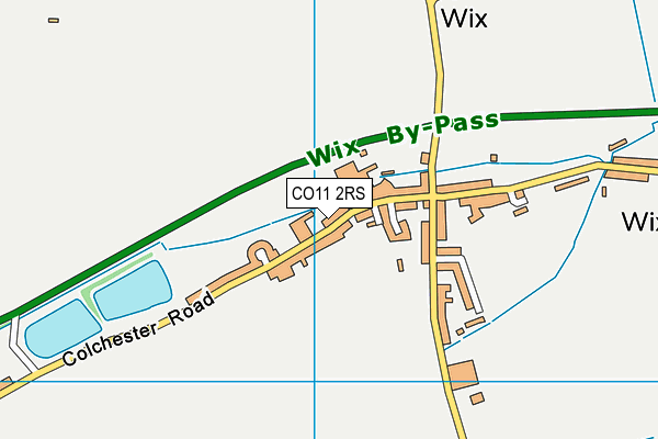 Wix and Wrabness Primary School map (CO11 2RS) - OS VectorMap District (Ordnance Survey)