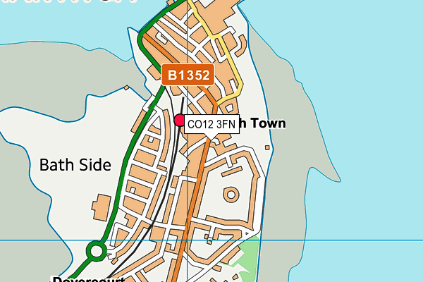 CO12 3FN map - OS VectorMap District (Ordnance Survey)