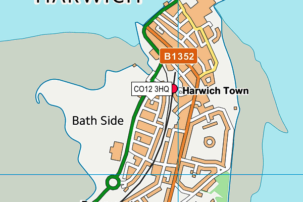 CO12 3HQ map - OS VectorMap District (Ordnance Survey)