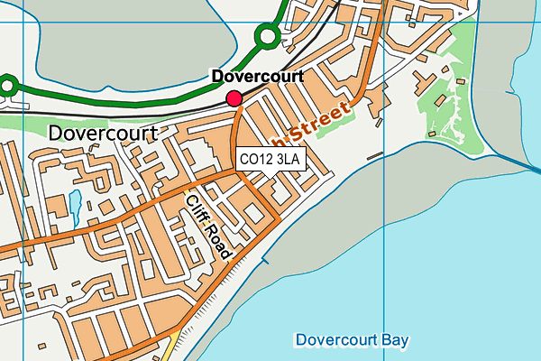 CO12 3LA map - OS VectorMap District (Ordnance Survey)