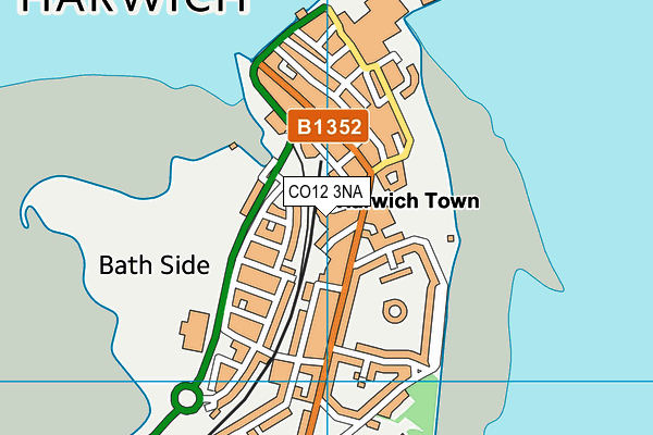 CO12 3NA map - OS VectorMap District (Ordnance Survey)