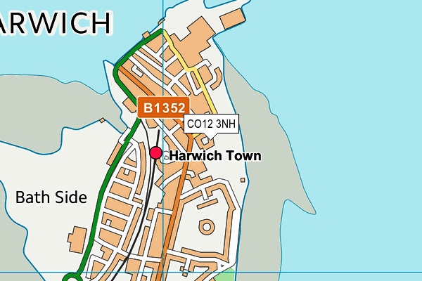 CO12 3NH map - OS VectorMap District (Ordnance Survey)