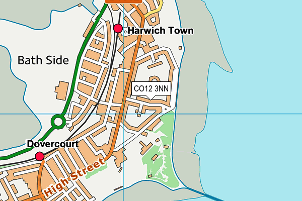 CO12 3NN map - OS VectorMap District (Ordnance Survey)