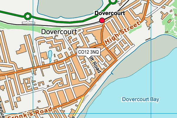 CO12 3NQ map - OS VectorMap District (Ordnance Survey)