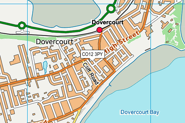 CO12 3PY map - OS VectorMap District (Ordnance Survey)