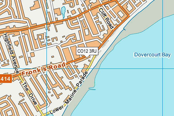 CO12 3RJ map - OS VectorMap District (Ordnance Survey)