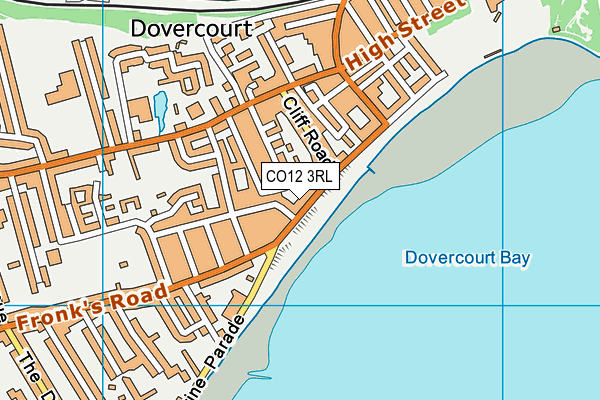 Map of THE MARINERS (DOVERCOURT) MANAGEMENT LIMITED at district scale