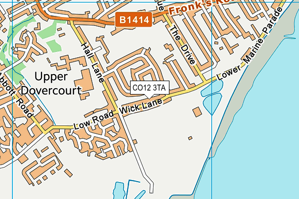 Map of THE LIGHTHOUSE SPORTS AND SOCIAL HUB ESSEX LIMITED at district scale