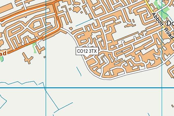 CO12 3TX map - OS VectorMap District (Ordnance Survey)