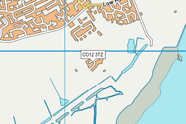 CO12 3TZ map - OS VectorMap District (Ordnance Survey)
