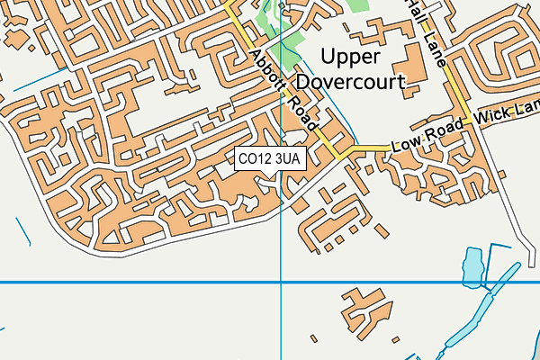 CO12 3UA map - OS VectorMap District (Ordnance Survey)