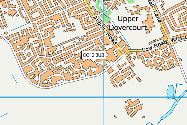 CO12 3UB map - OS VectorMap District (Ordnance Survey)