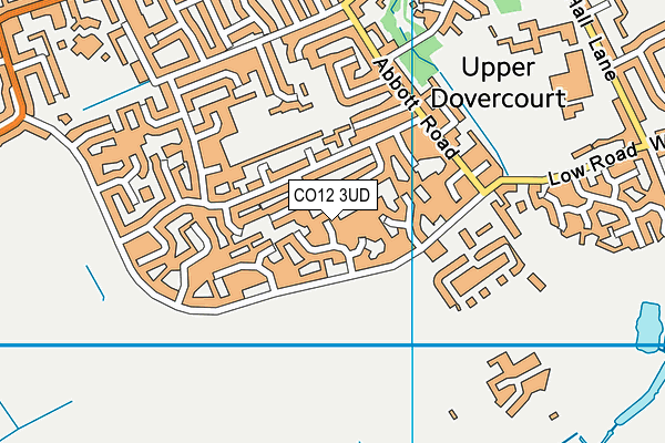 CO12 3UD map - OS VectorMap District (Ordnance Survey)