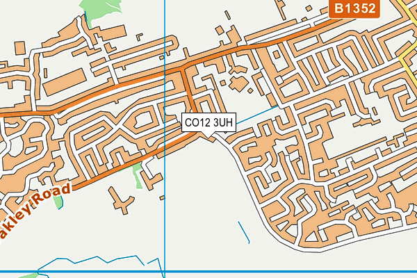 CO12 3UH map - OS VectorMap District (Ordnance Survey)